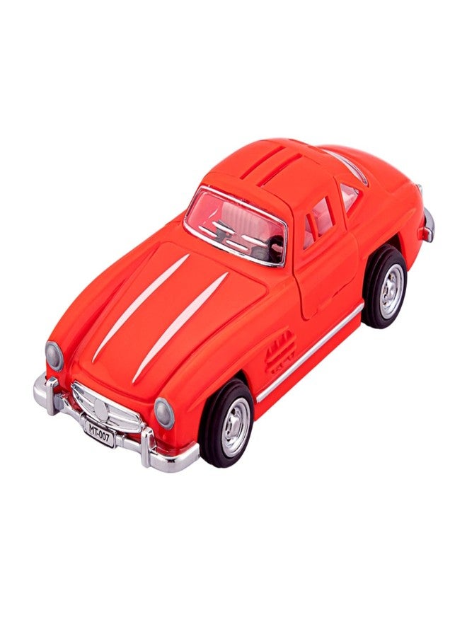 Shinsei Classics S Series - Vintage Red Classic Car | Pull-Back Toy with Falcon Wing Doors | Collectible Model - Image 1